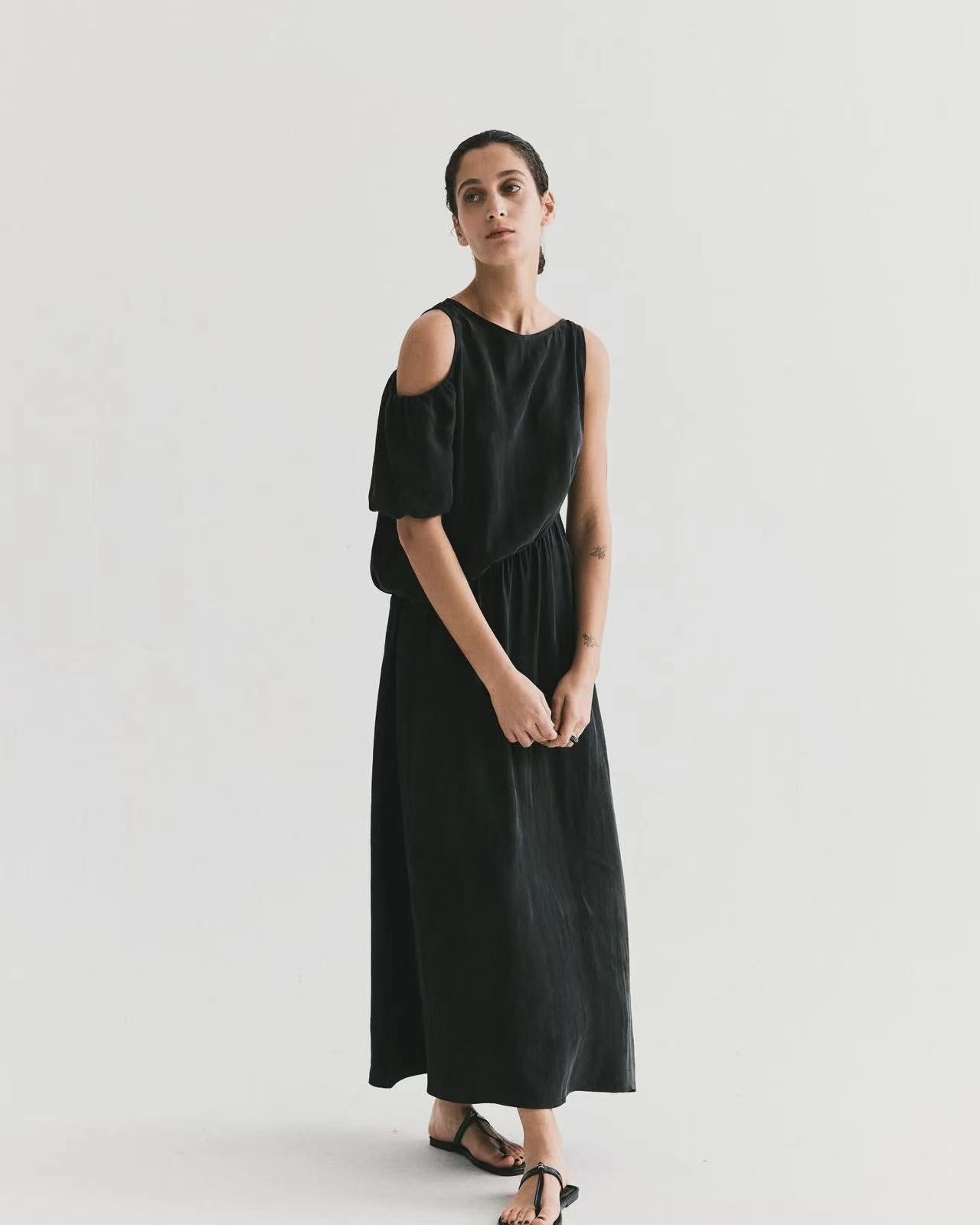 Sleeveless Cinched Waist Dress