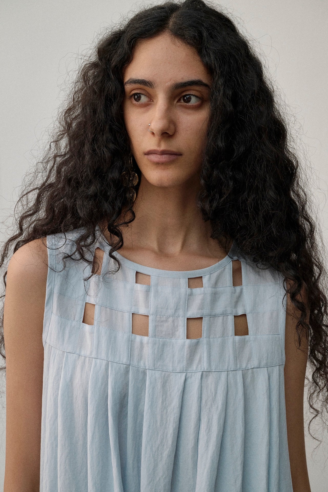 Tent-Style Sleeveless Dress