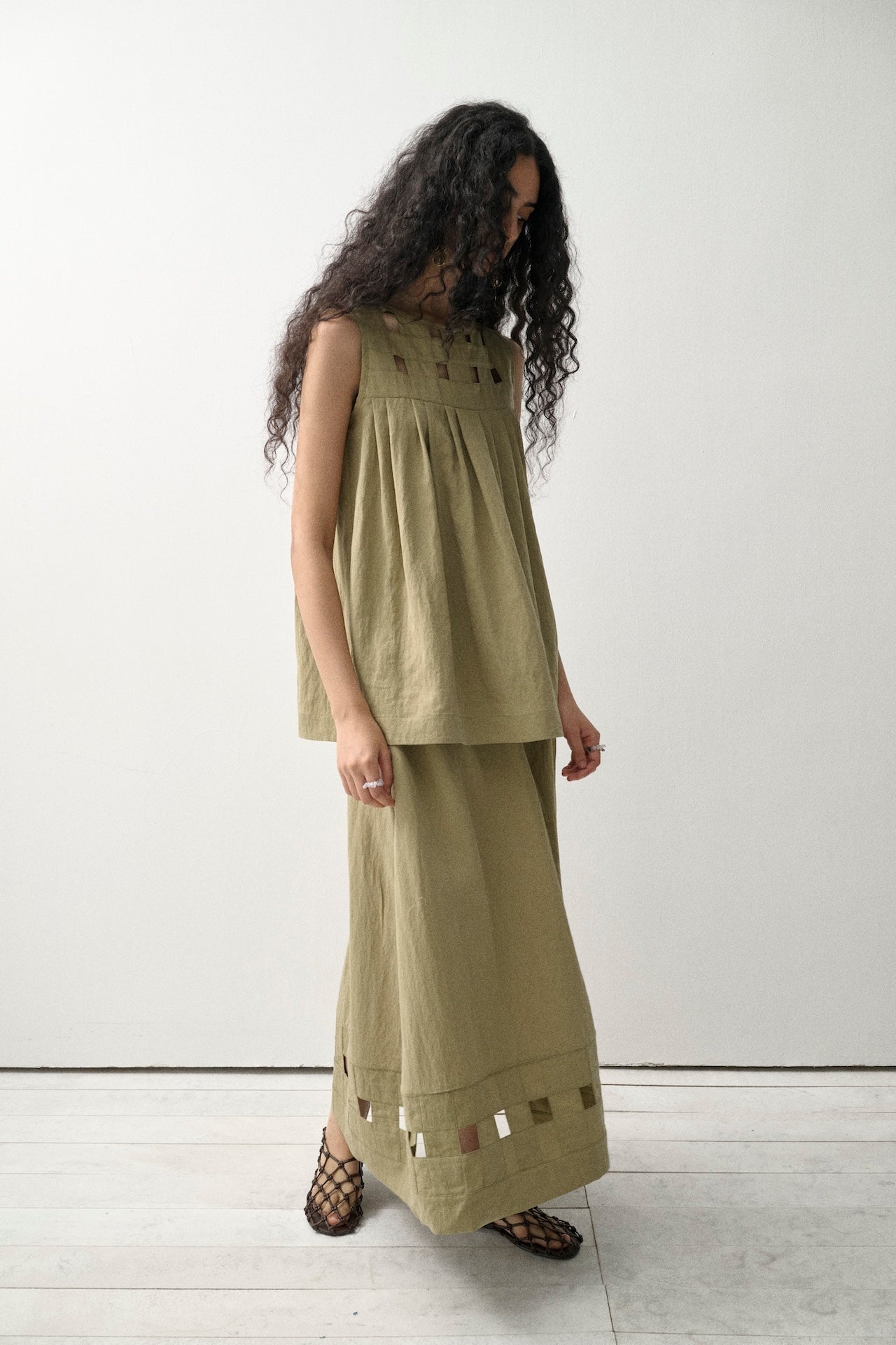 Open-Weave Sleeveless Vest