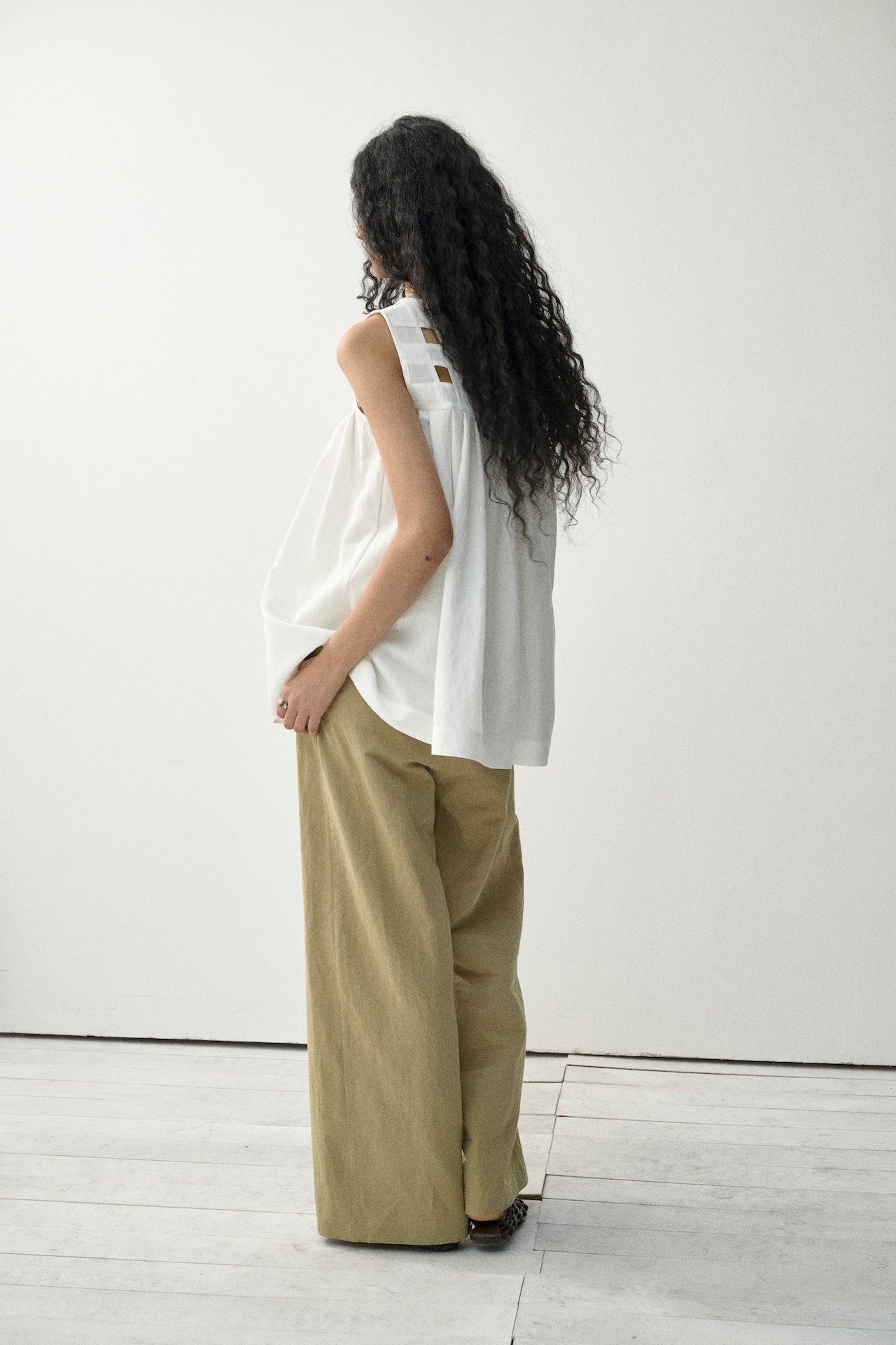 Open-Weave Sleeveless Vest