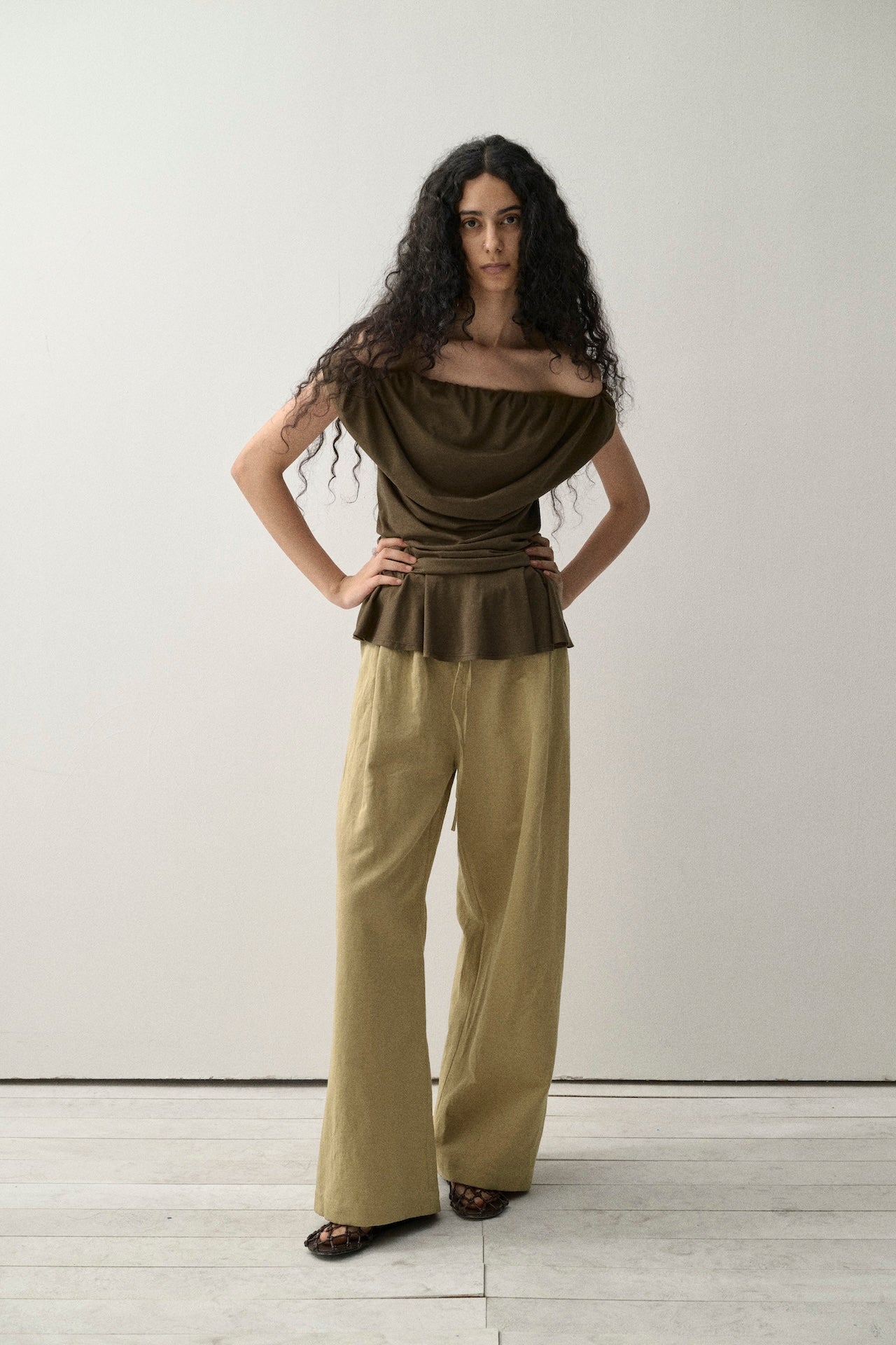 Colorblock Relaxed Pants