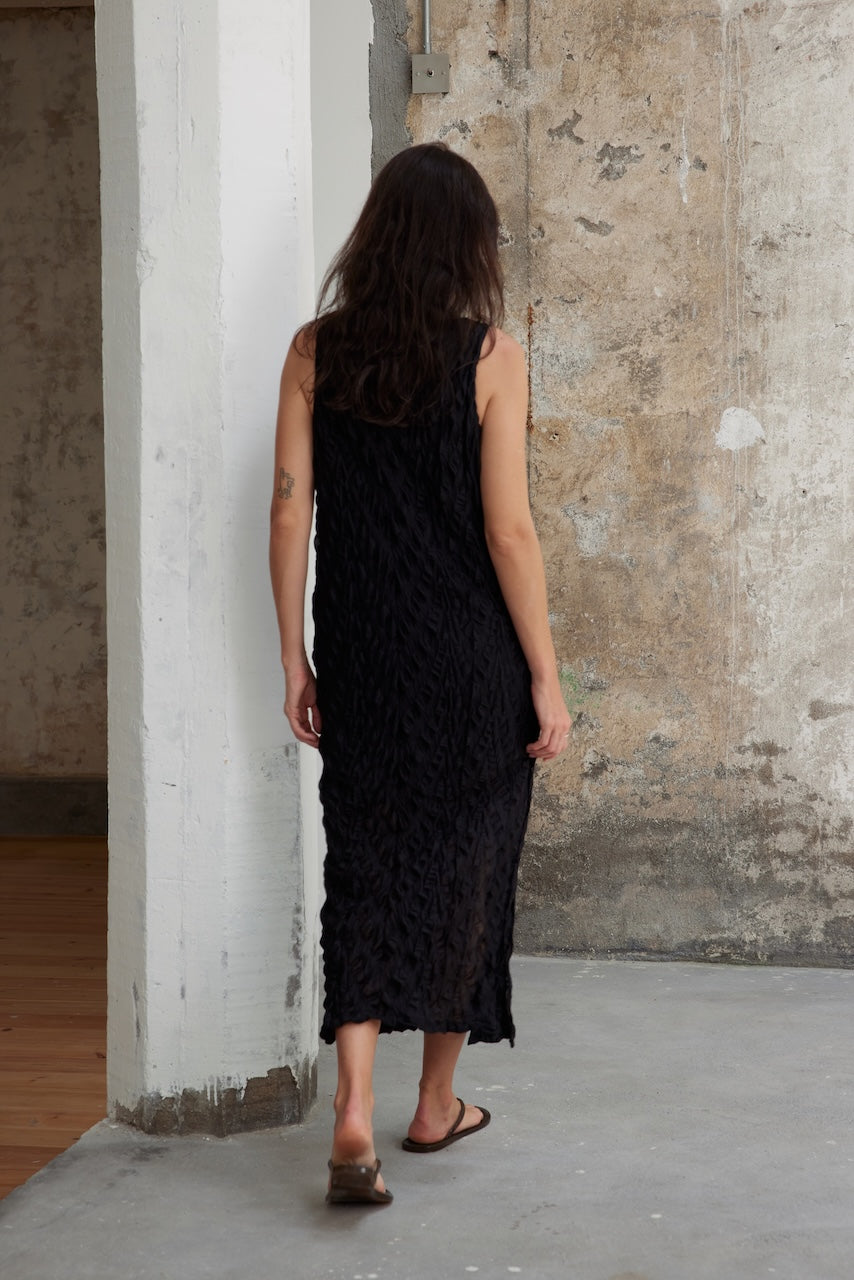 Pleated Slip Dress