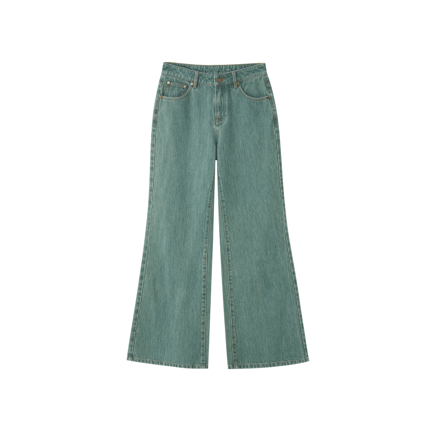 Relaxed flared denim pants