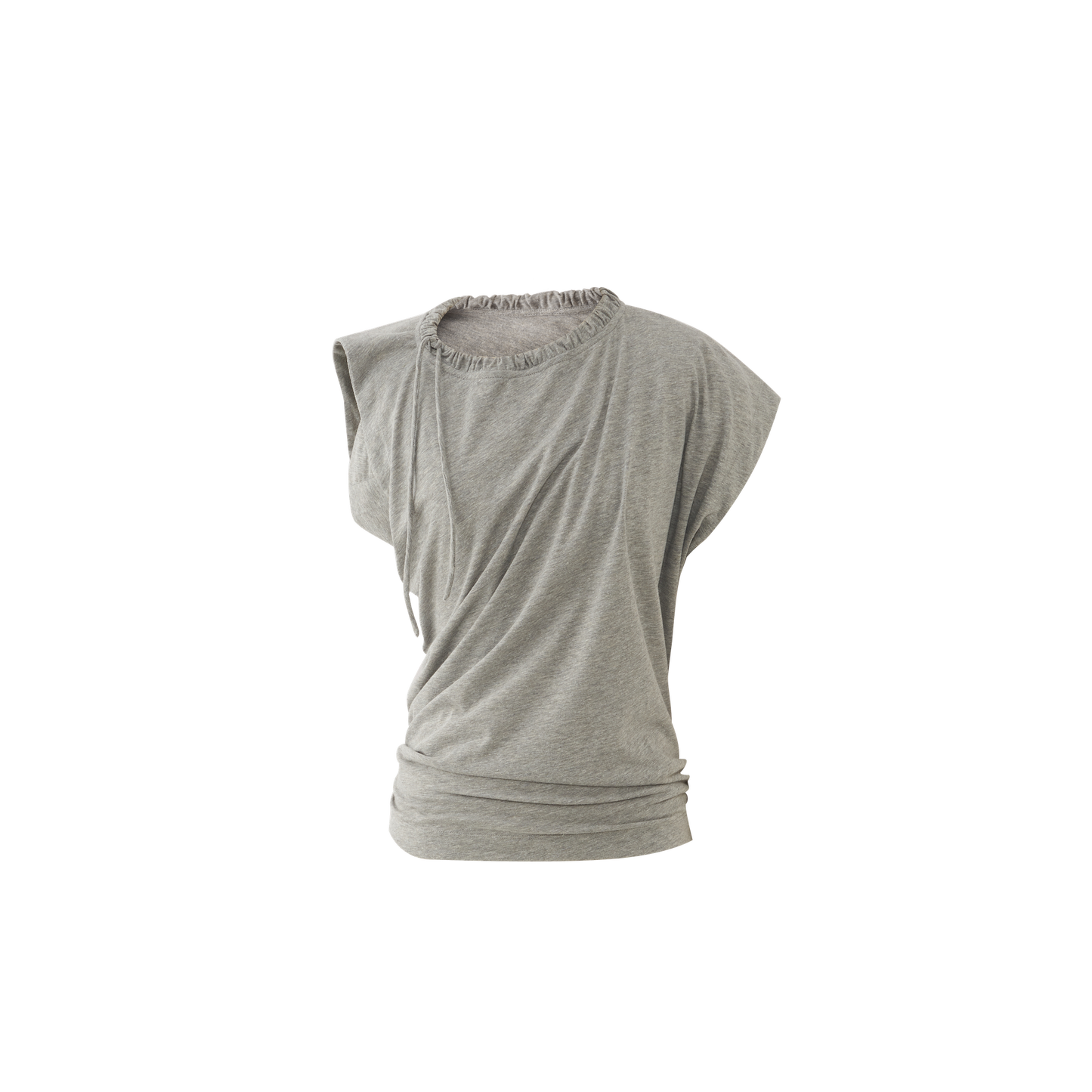 Asymmetric structured T-shirt