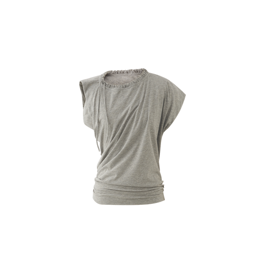Asymmetric structured T-shirt