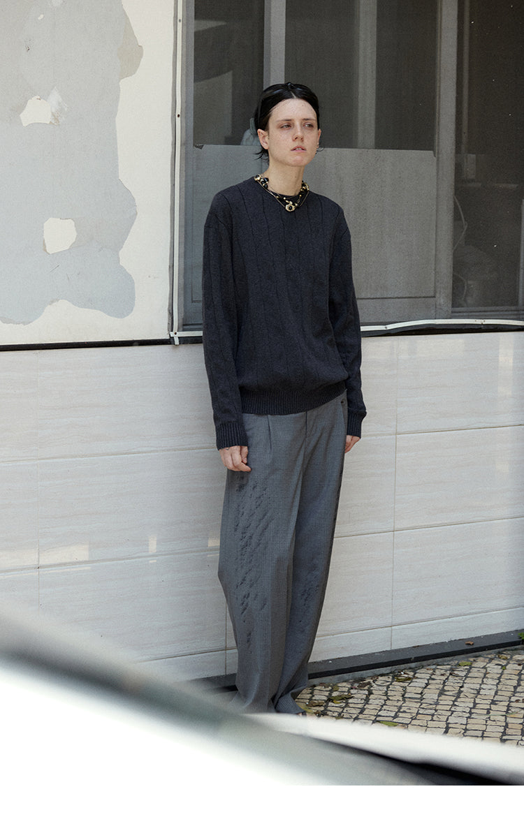 Wool Pleated Trousers(PRE-ORDER)