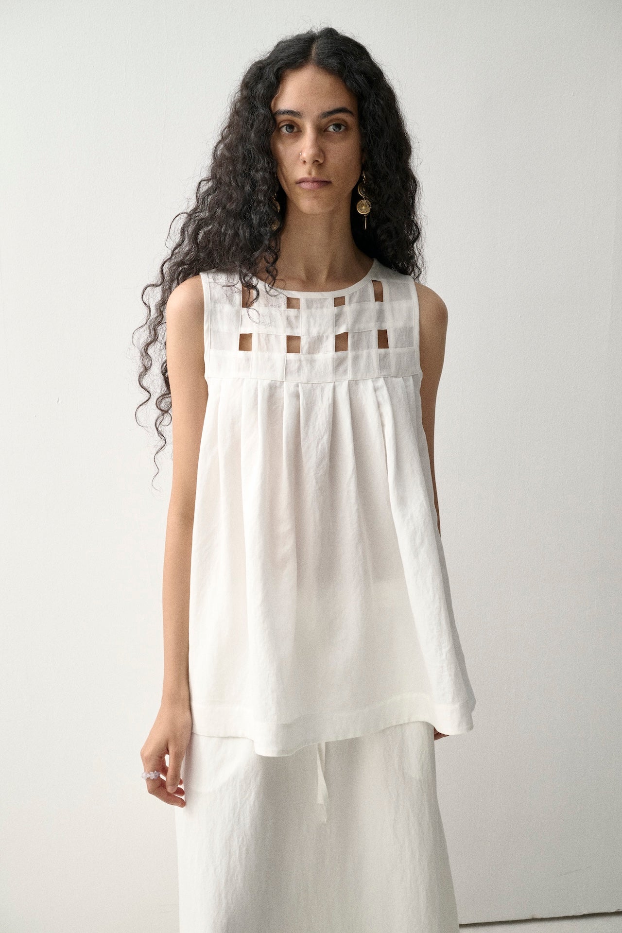 Open-Weave Sleeveless Vest