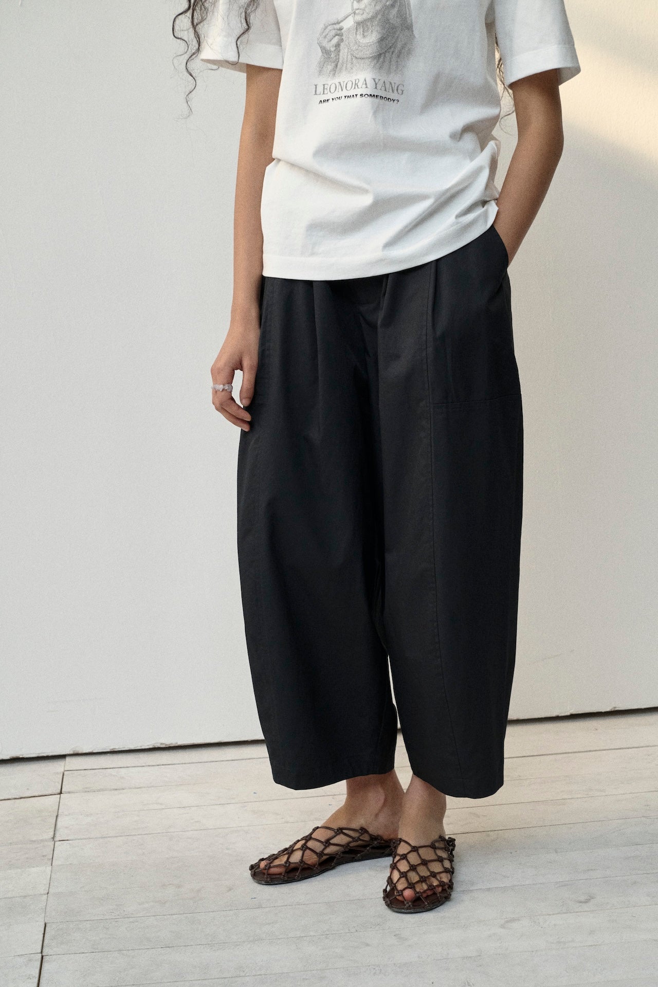 Cropped Casual Pants