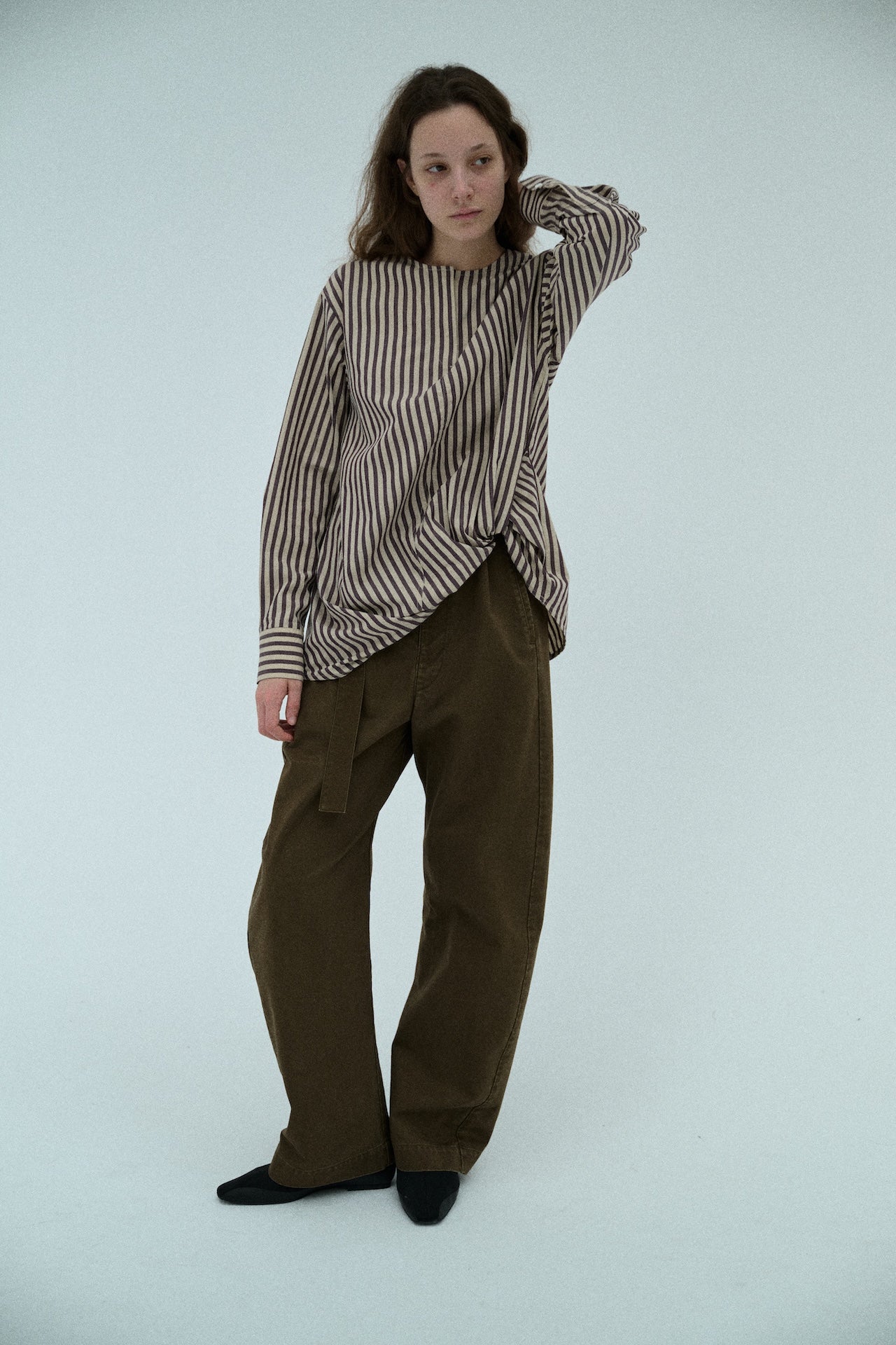 Long-Sleeve Loose Shirt