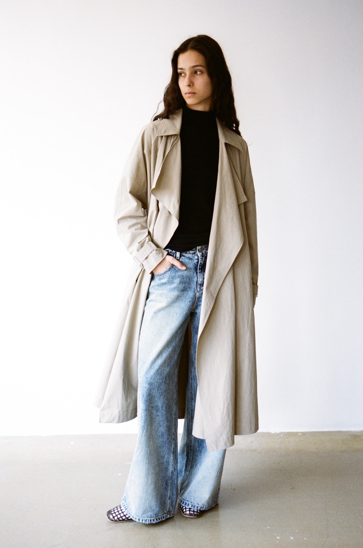 Mid-Length Trench Coat
