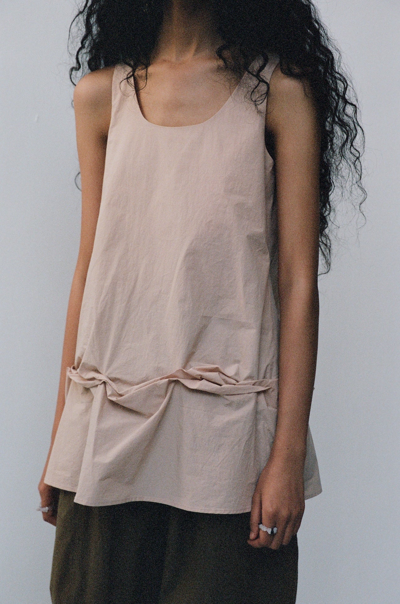 Layered Hem Sleeveless Top