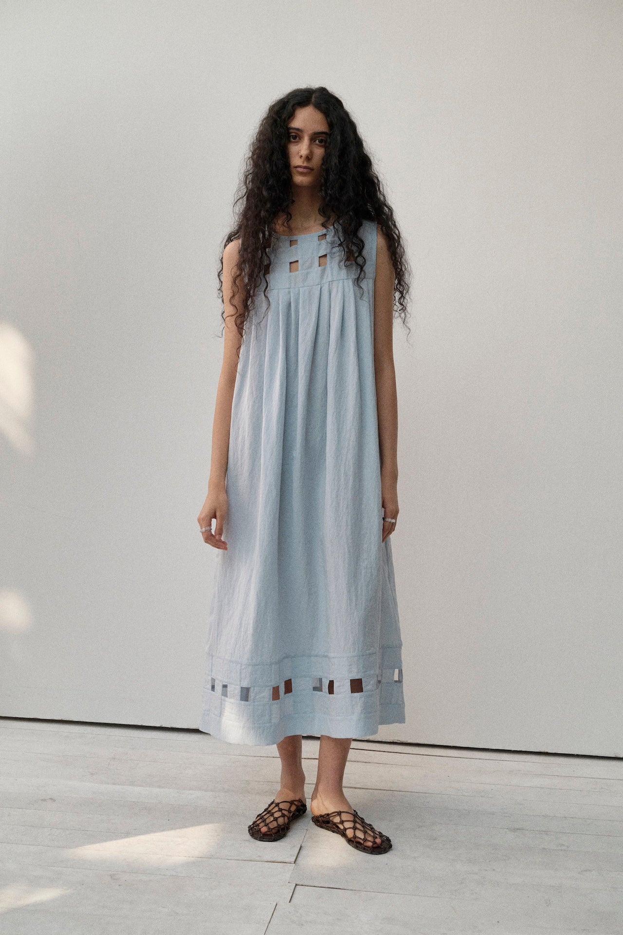 Tent-Style Sleeveless Dress