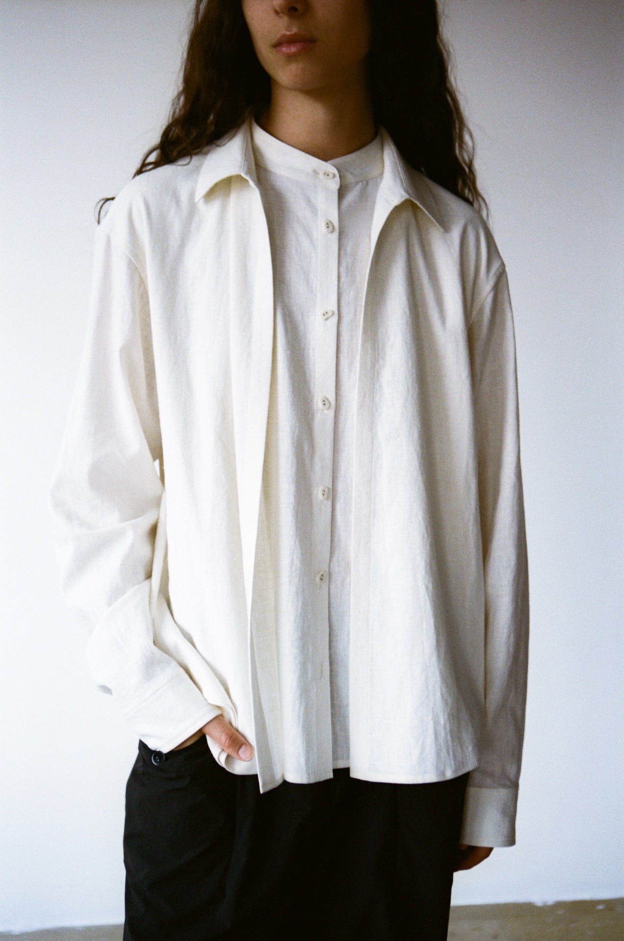 Relaxed Shirt (Faux-Layered Design)