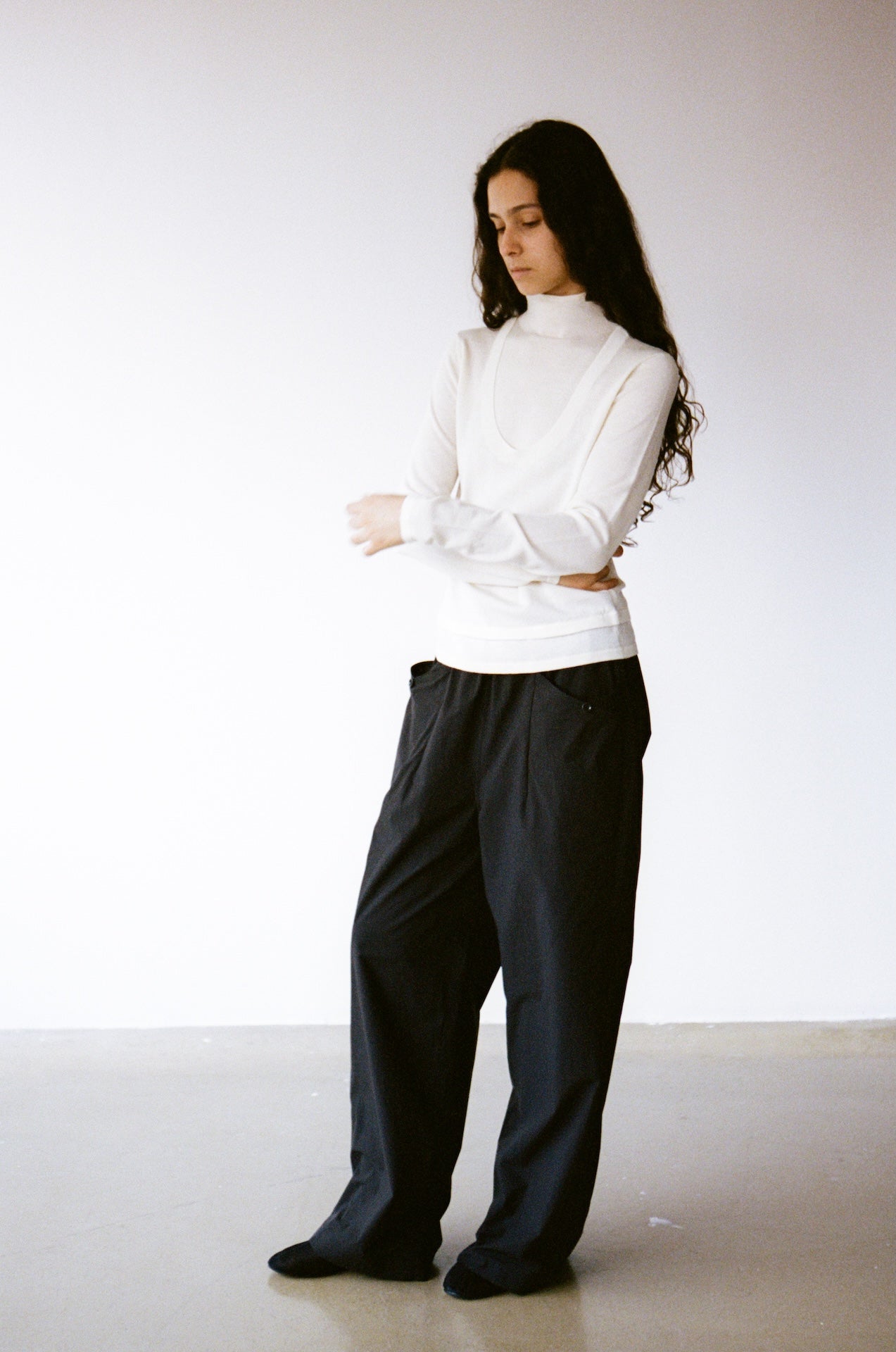 Relaxed Straight-Leg Casual Pants