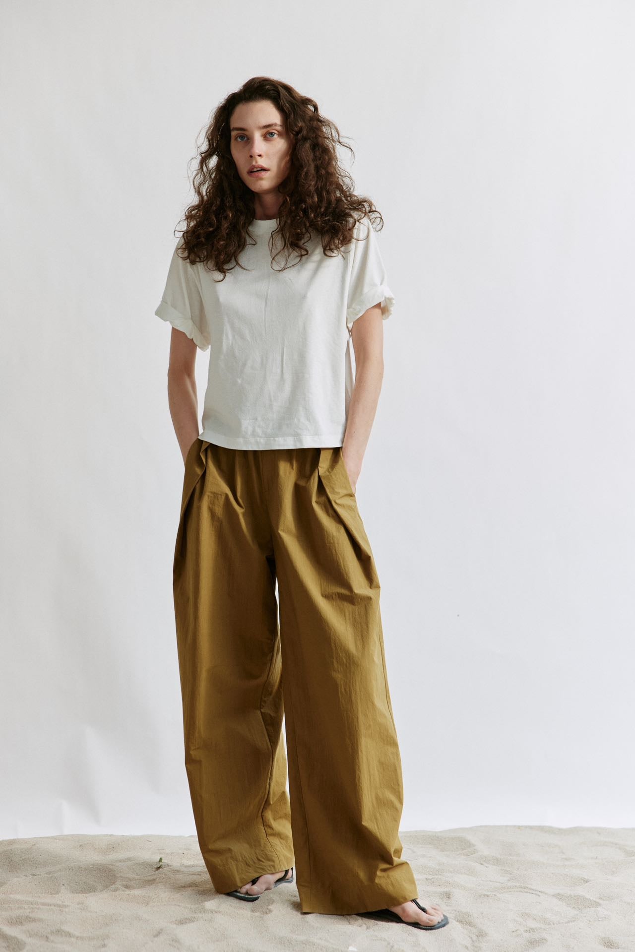 Wide-Leg Casual Pants