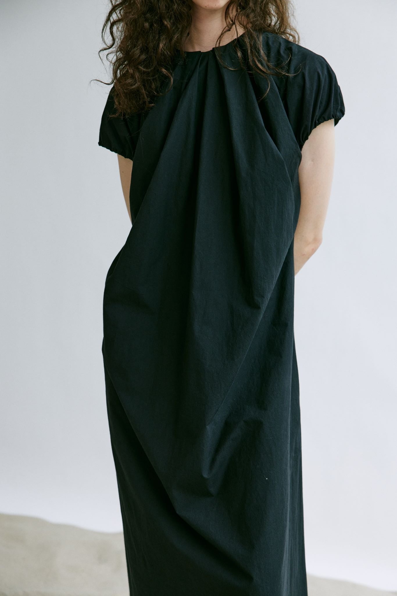 Straight-Cut Mid-Length Dress