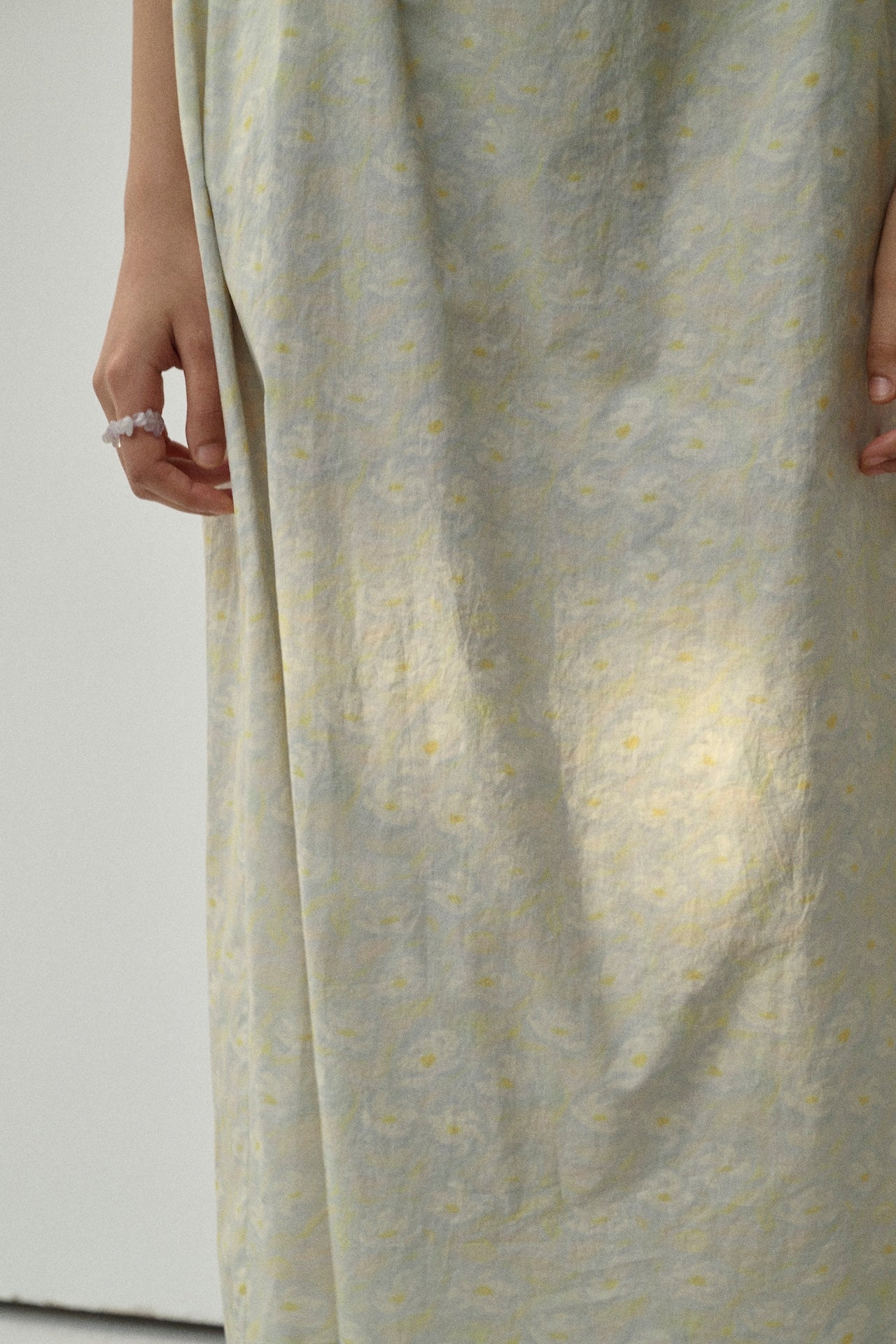 Draped Neck Sleeveless Dress