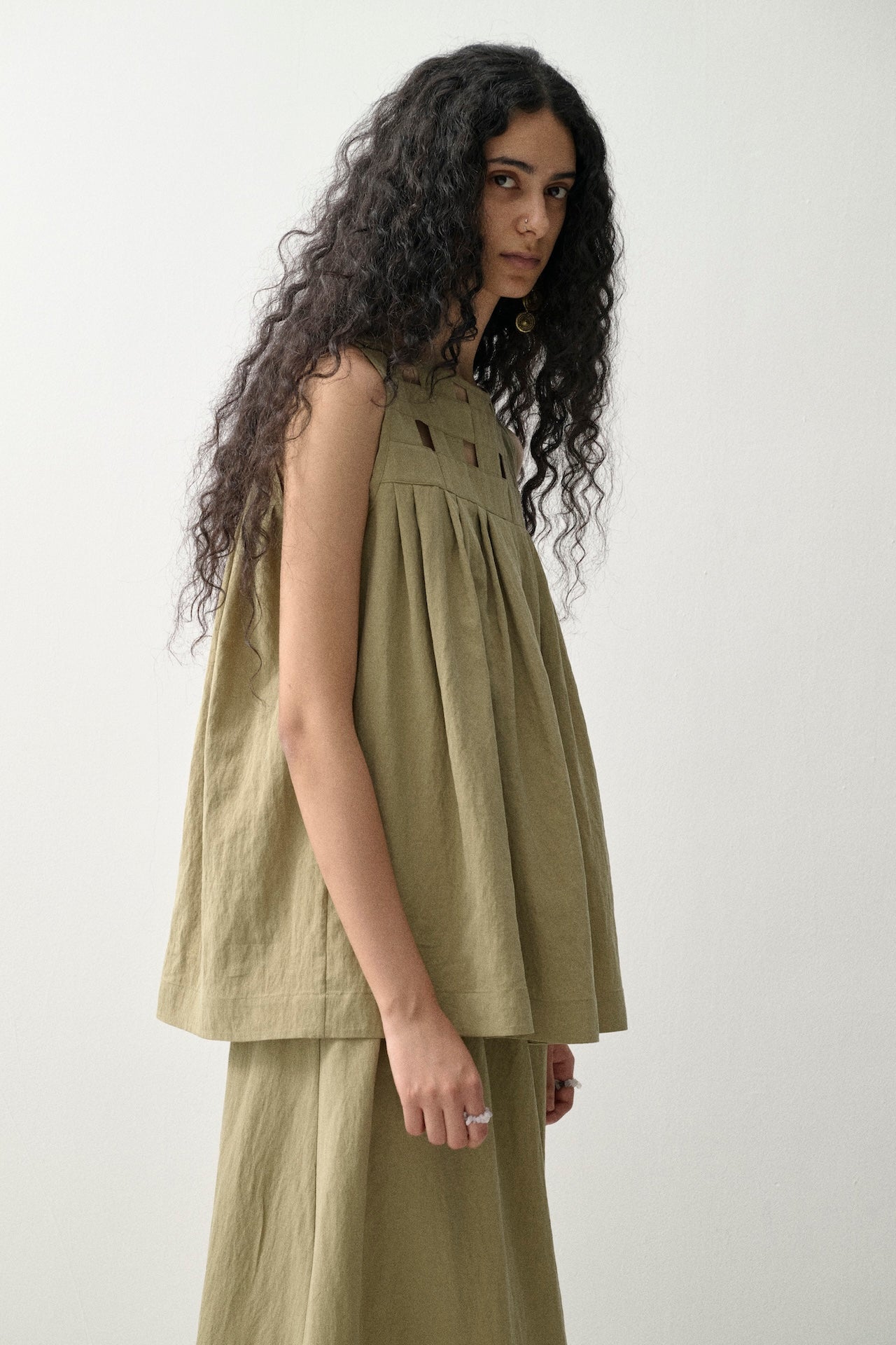 Open-Weave Sleeveless Vest
