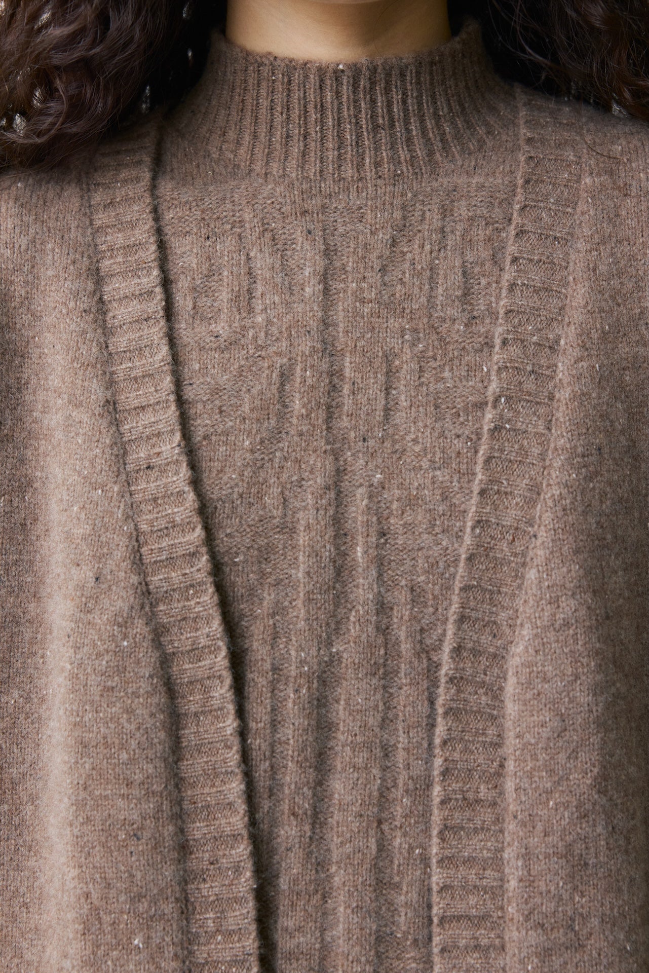 Asymmetric Front Relaxed Cardigan Sweater