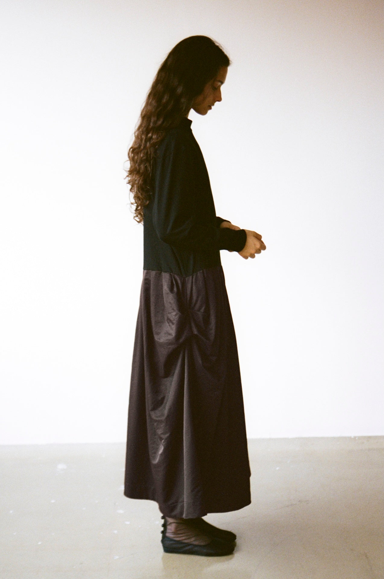 Relaxed Patchwork Long Dress