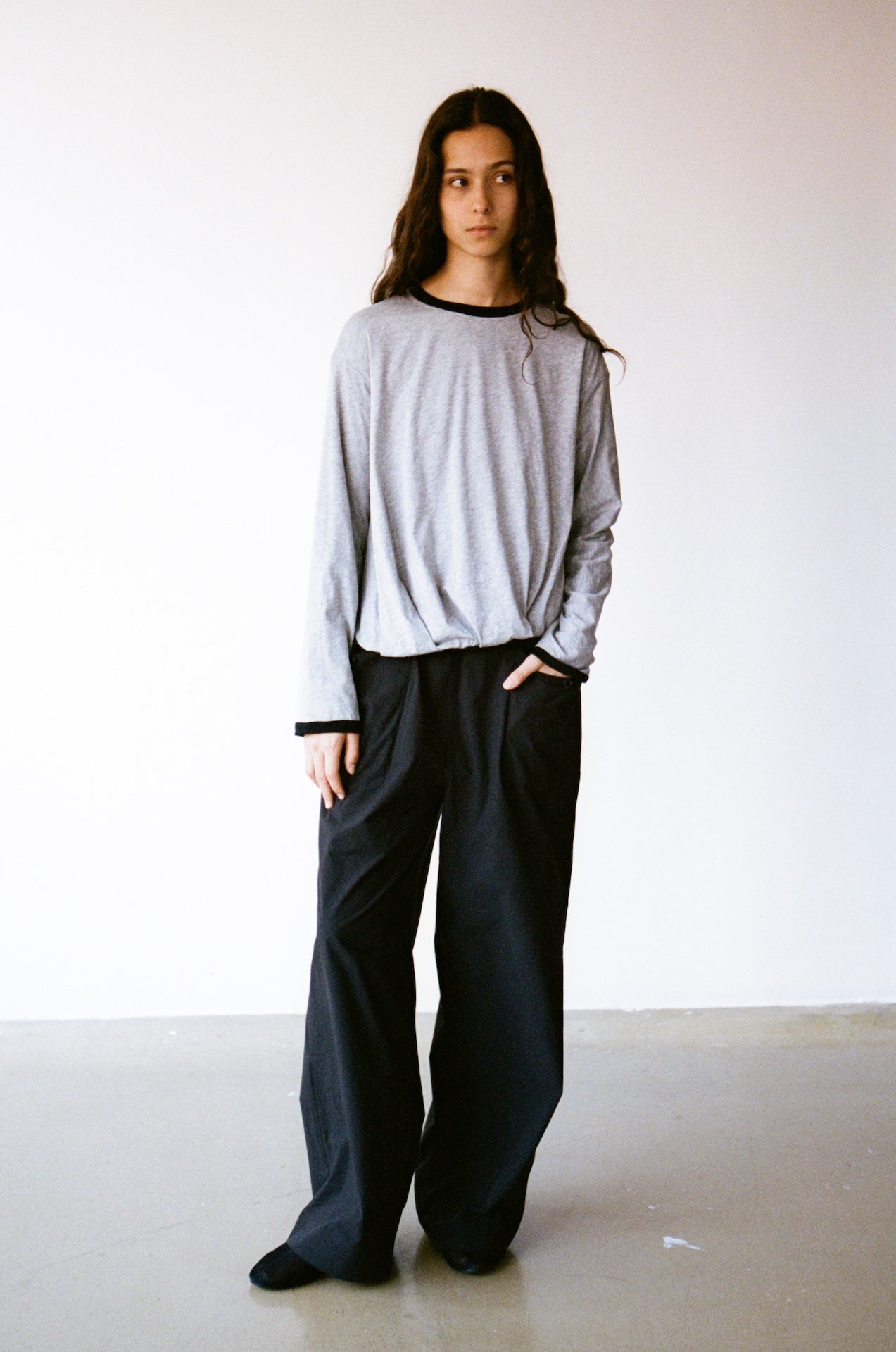 Relaxed Straight-Leg Casual Pants