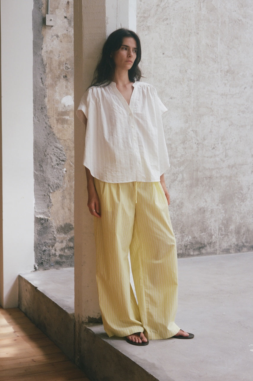 Straight-Leg Drawstring Trousers