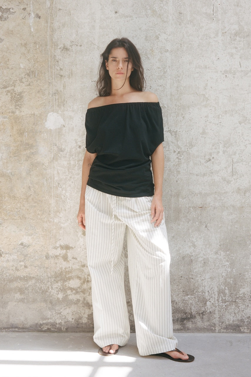 Webbing Collar T-Shirt
