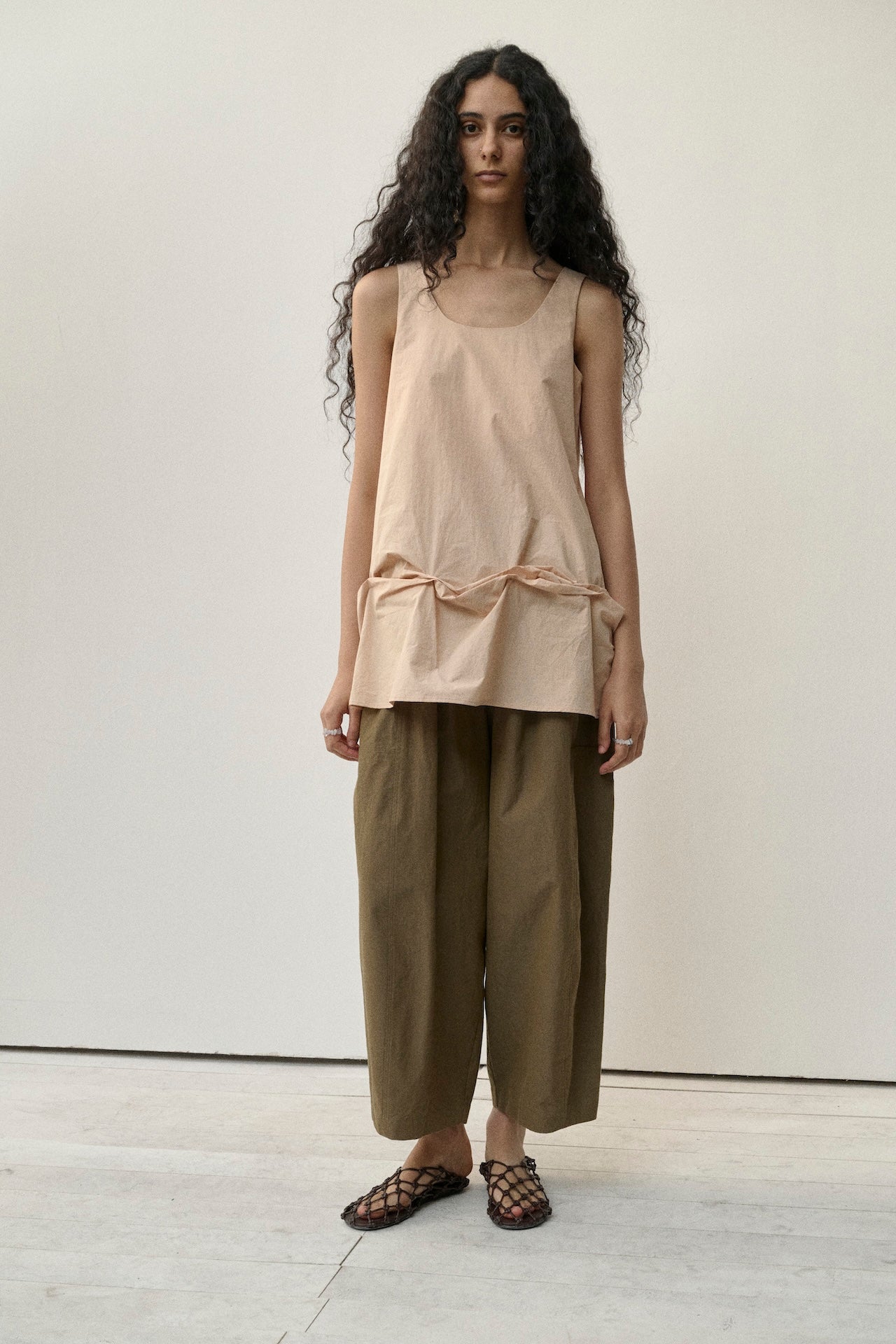 Layered Hem Sleeveless Top