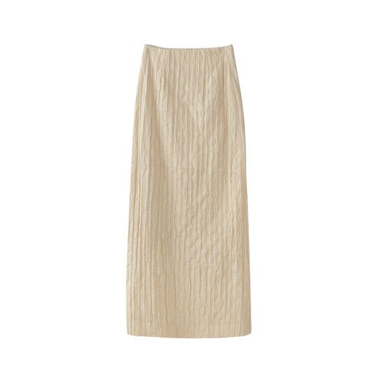 Jacquard Slit Skirt (PRE-ORDER)