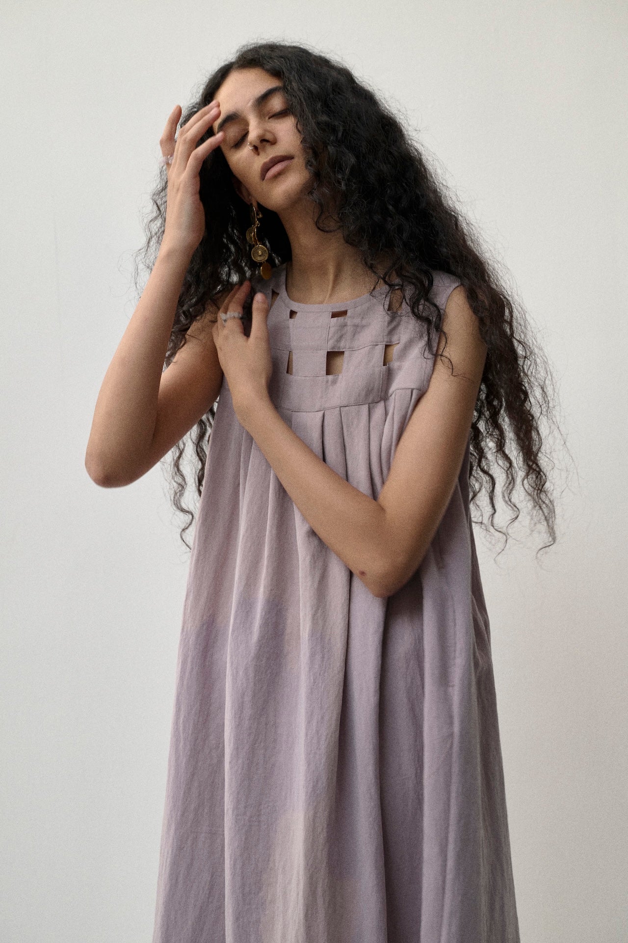 Tent-Style Sleeveless Dress