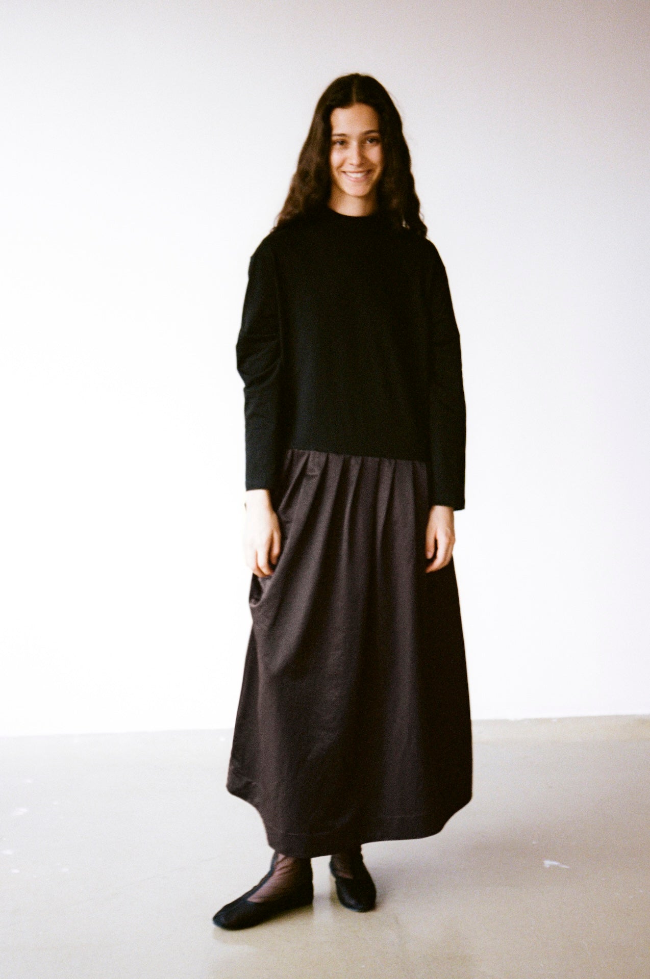 Relaxed Patchwork Long Dress