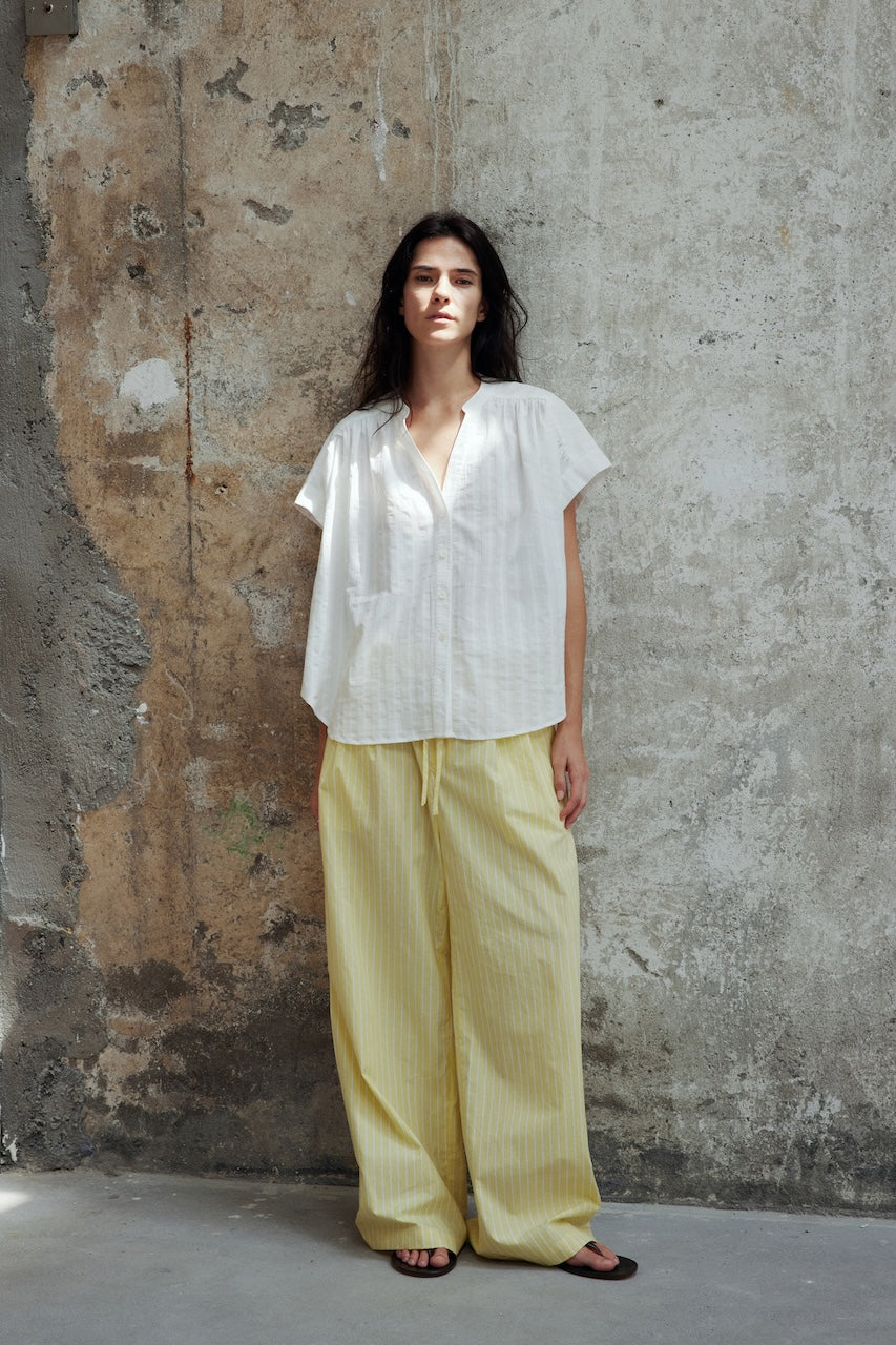 Straight-Leg Drawstring Trousers