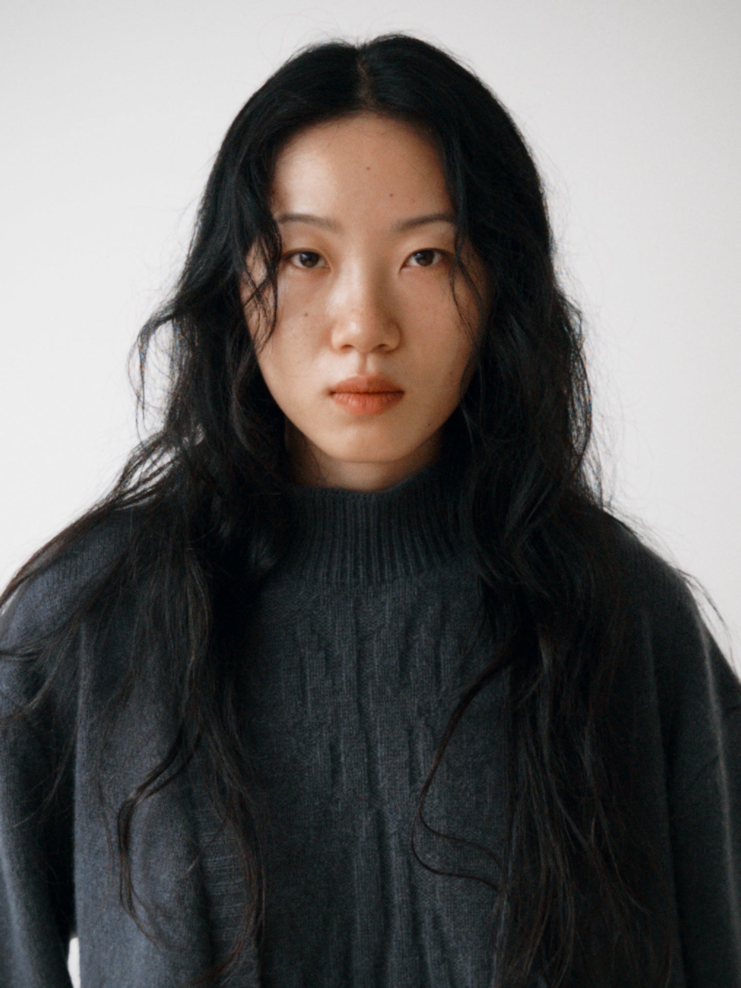 Asymmetric Front Relaxed Cardigan Sweater