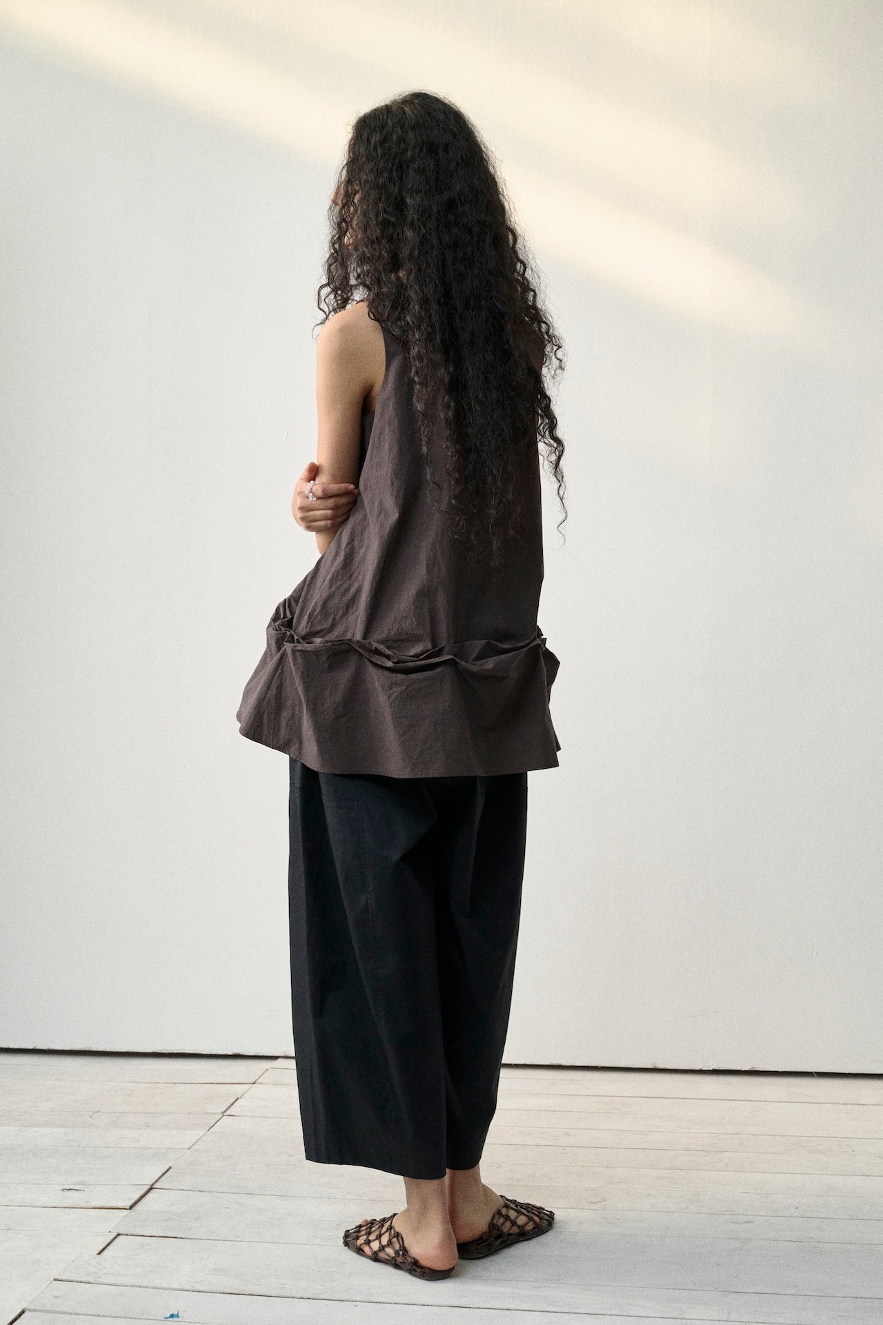 Layered Hem Sleeveless Top