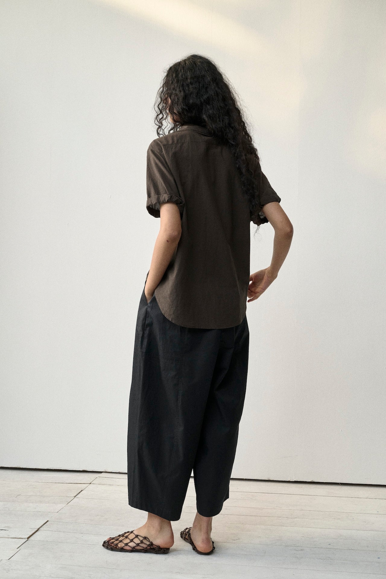 Double Ruffle Collar Shirt