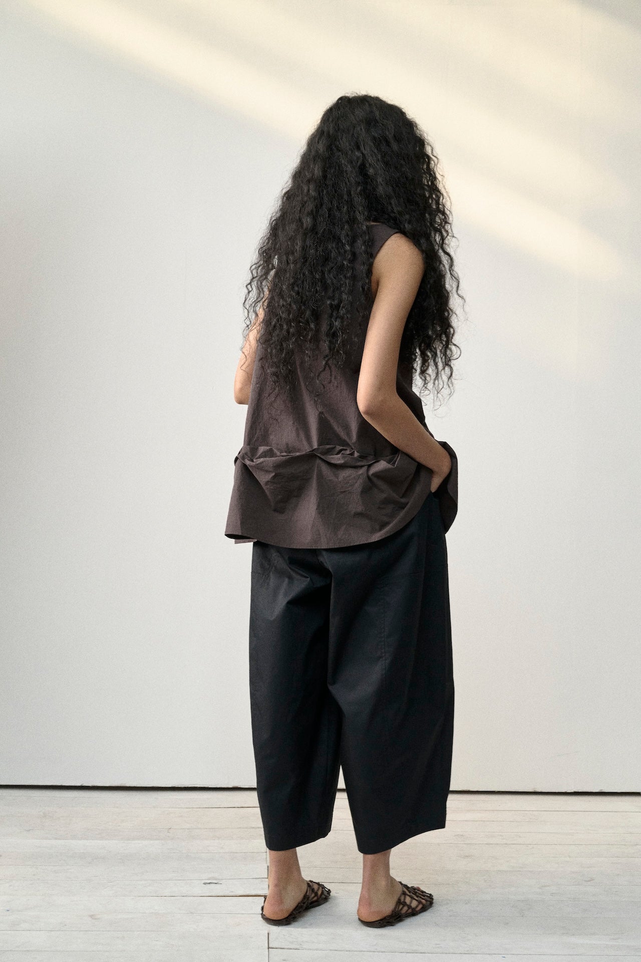Cropped Casual Pants