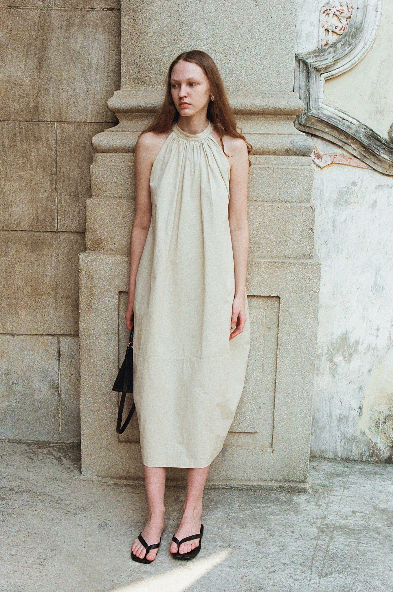 Bony Cotton Egg-shaped Sleeveless Dress (PRE-ORDER)