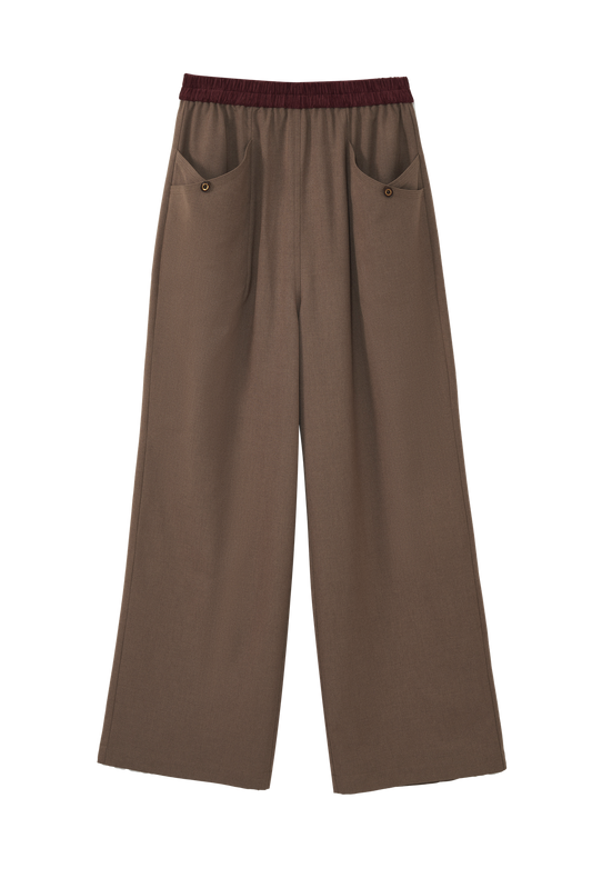 Relaxed Straight-Leg Casual Pants