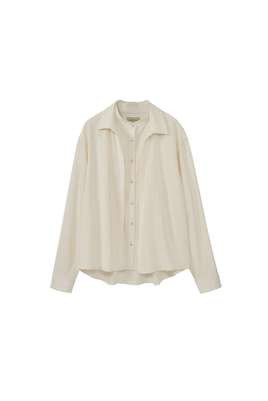 Relaxed Shirt (Faux-Layered Design)