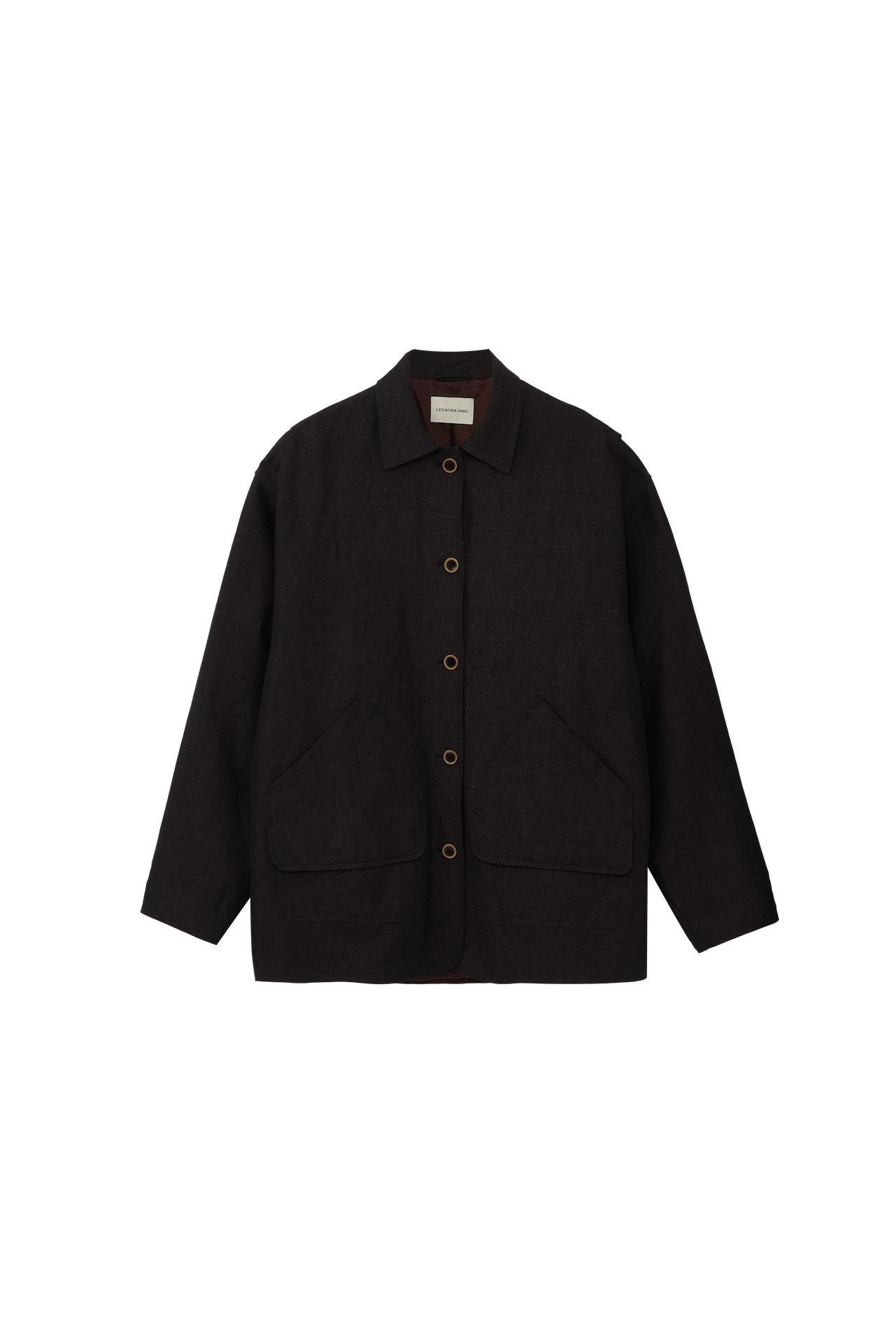 Drop-Shoulder Jacket with Contrast Lining