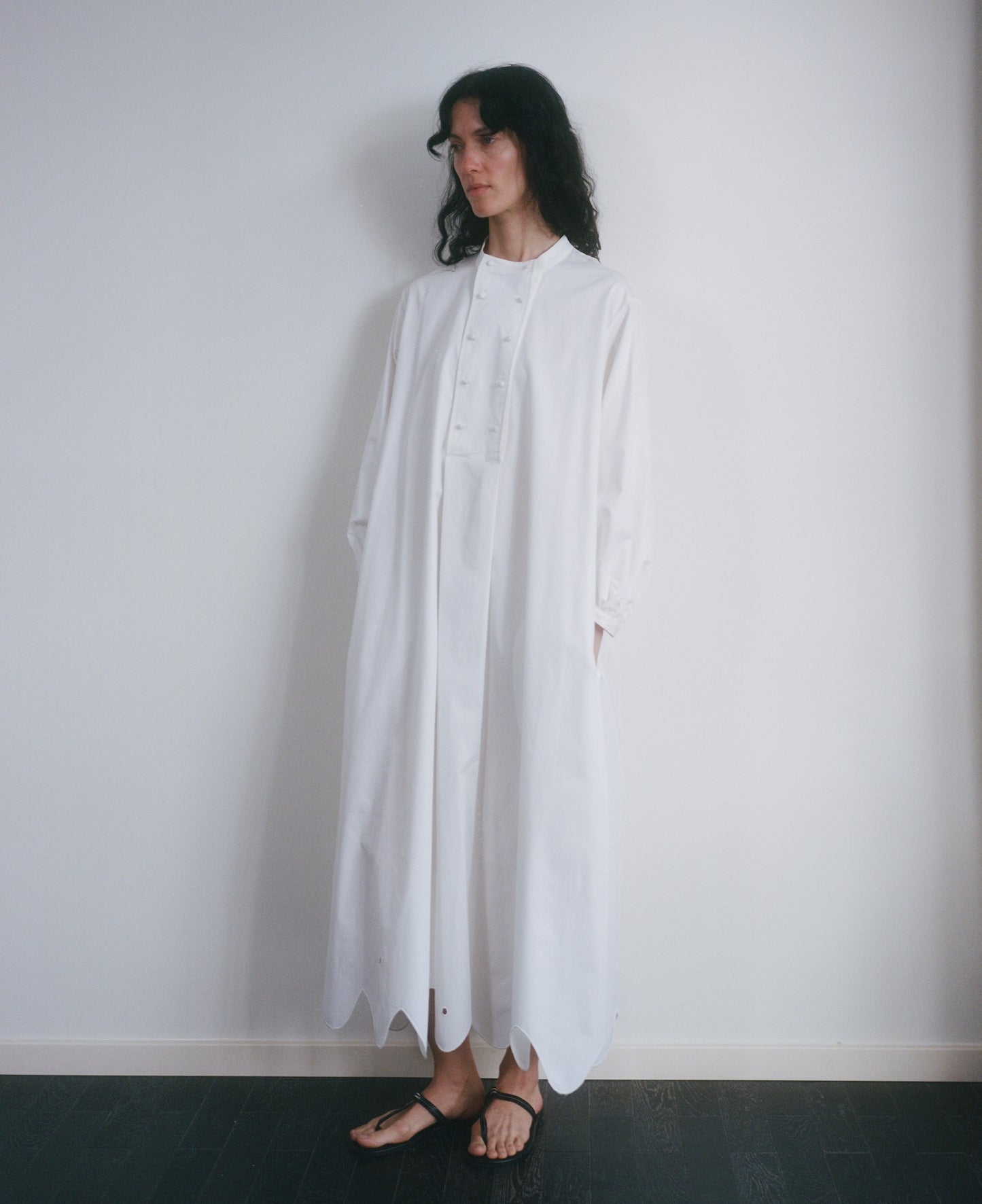 Irregular Wave-Hem Dress