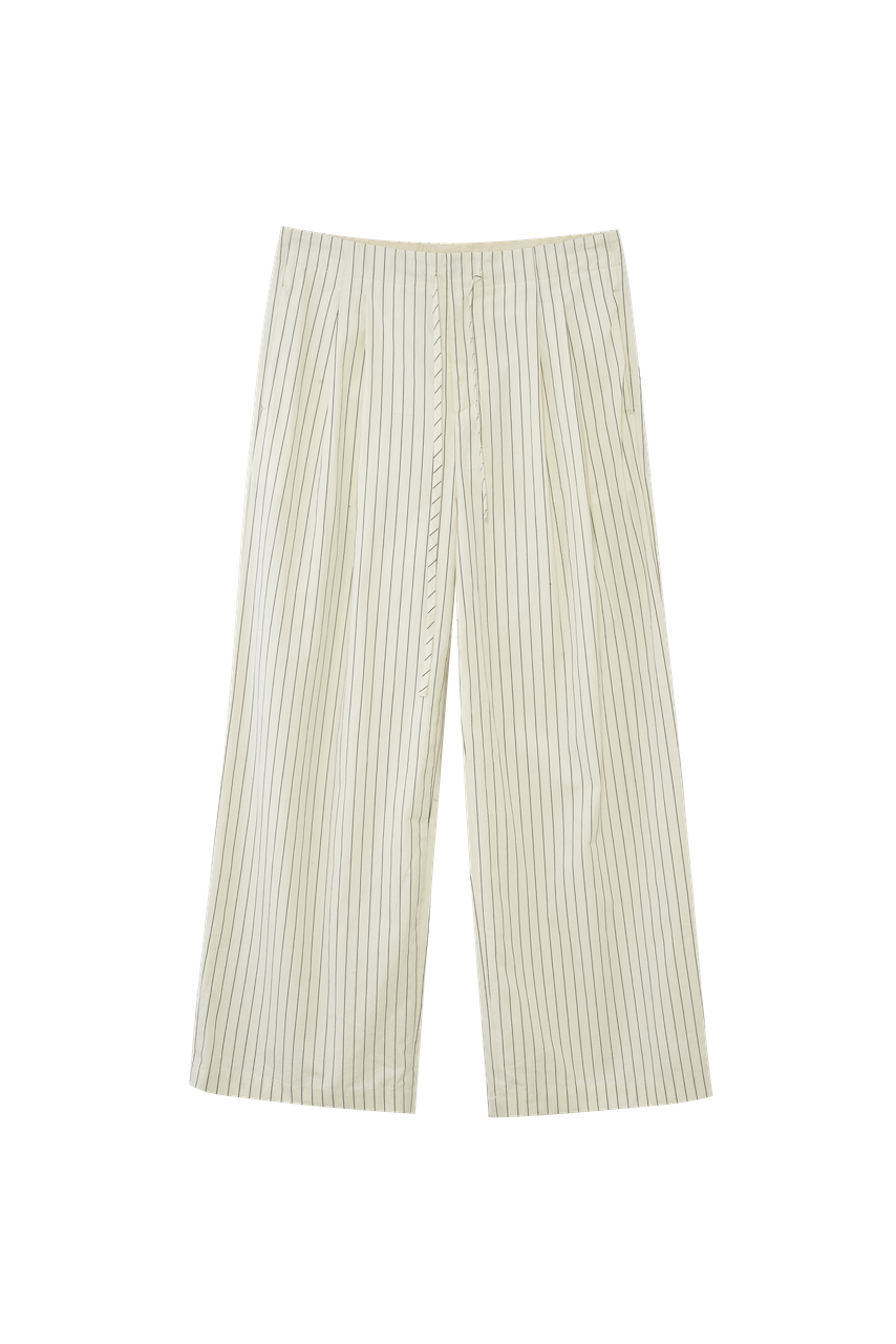 Straight-Leg Drawstring Trousers