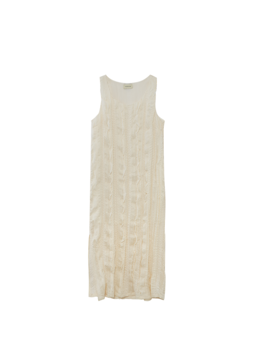 Pleated Slip Dress