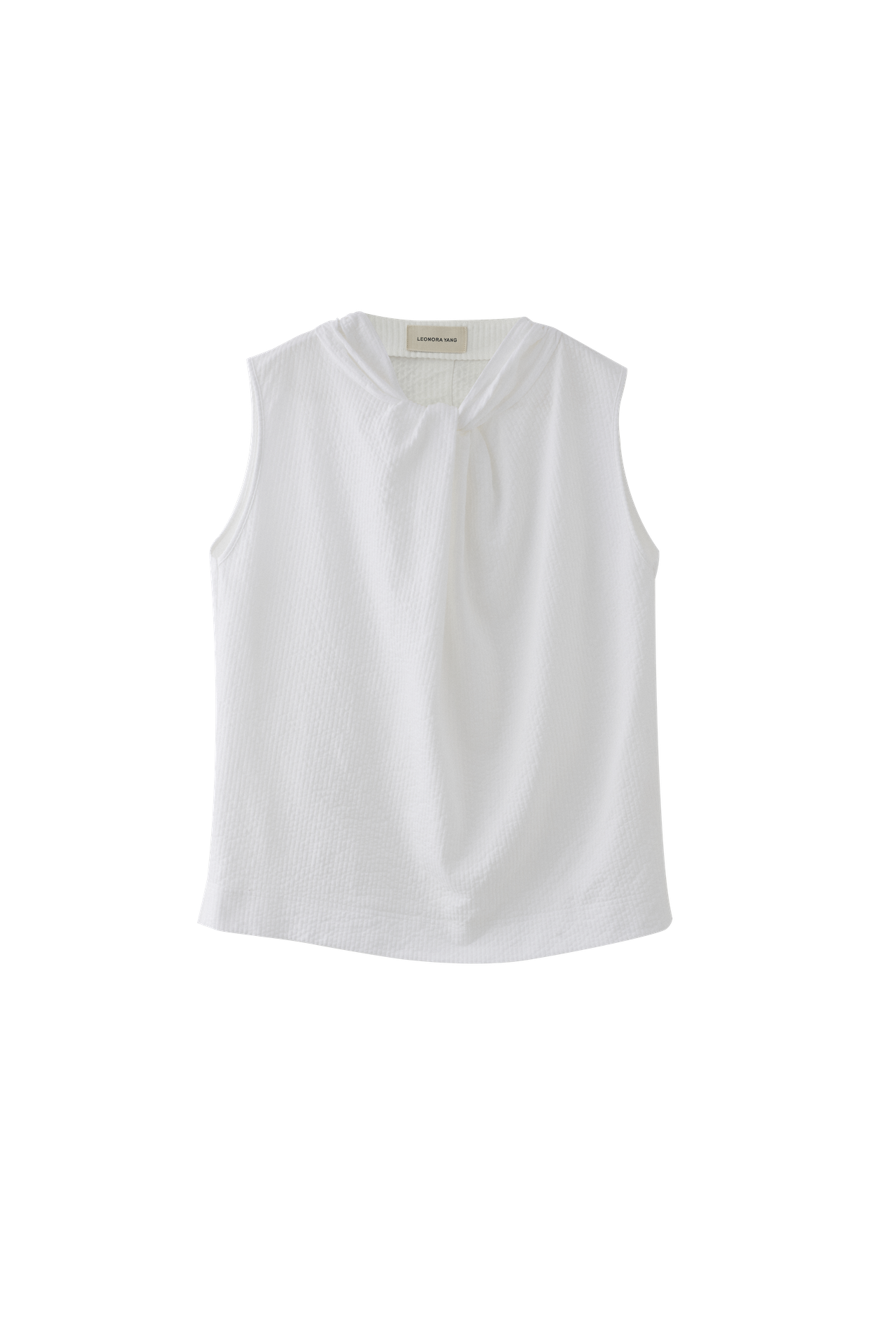 Textured sleeveless top