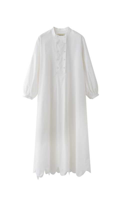 Irregular Wave-Hem Dress