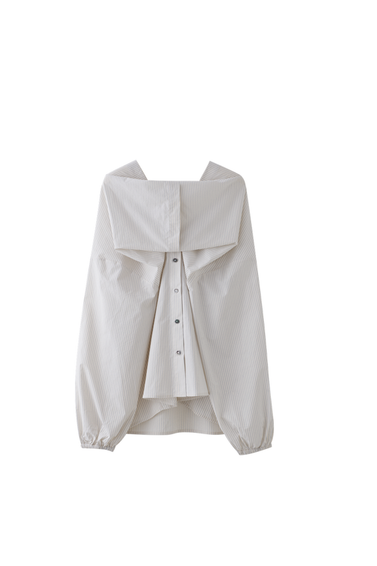 Deconstructed wrap shirt