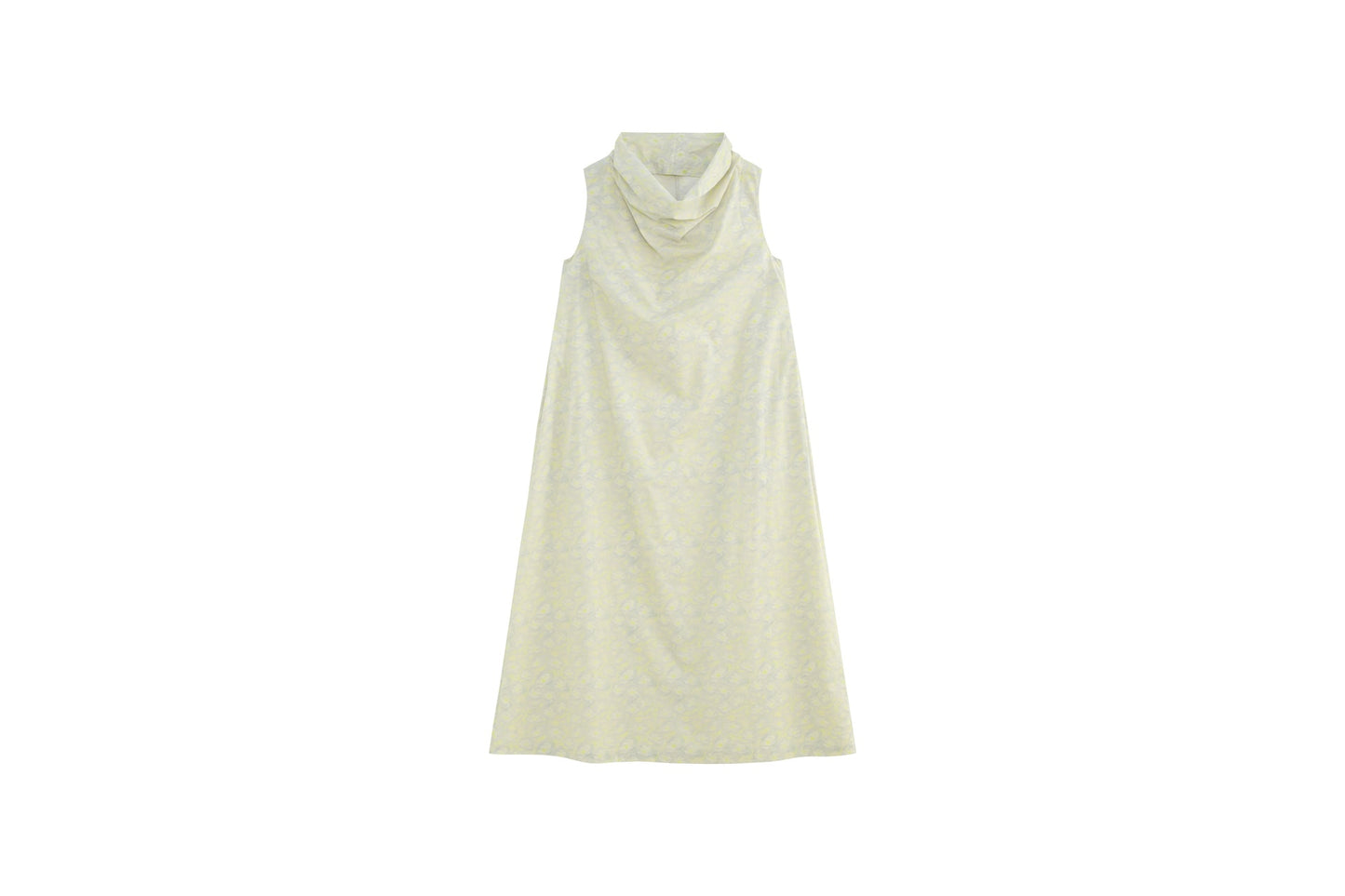 Draped Neck Sleeveless Dress